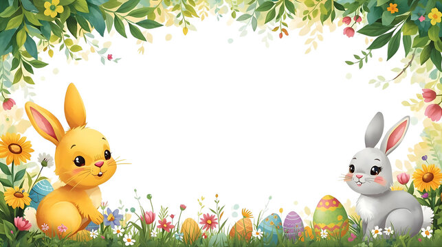 easter eggs border
