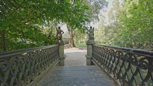 Statue Bridge, Parco Sempione, Milan, filmed on September 15, 2025.