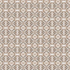 An expressive seamless pattern with intricate brown and white abstract zigzag motifs, creating a dynamic and detailed repeating texture