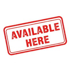 Red stamp graphic text available here message for business and retail isolated on white background