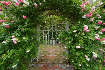 Obraz premium Beautiful flower garden in summer