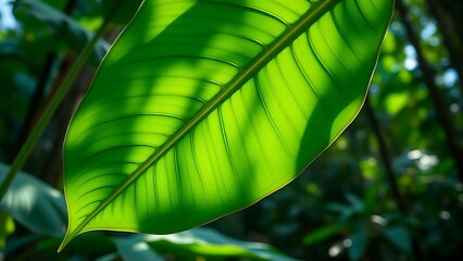 fenestrations. Close-up of a vibrant tropical leaf with natural holes, bathed in soft rainforest light. gardening catalogs, home-decor guides, designed for gardening and botanical catalogs.
