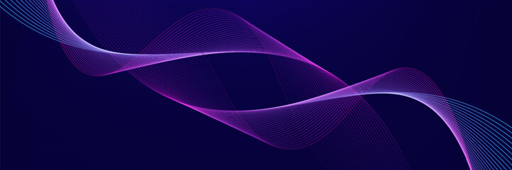 Abstract glowing wave lines on light blue background. Modern flowing wavy lines. Dynamic wave pattern. Futuristic concept. Suit for banner, poster, cover, brochure, flyer, website