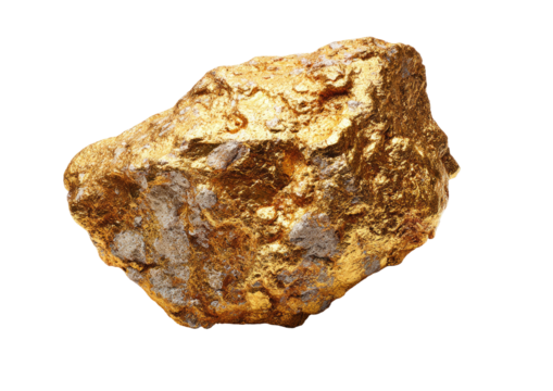 Golden, textured nugget on black. Richness is apparent