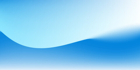 Abstract blue gradient background with shining lines waves. Minimalist simple