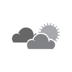 Naklejka premium Partly Cloudy Icon