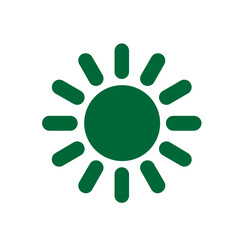 Green Sun Icon