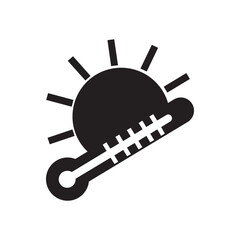 Fototapeta premium Hot weather thermometer