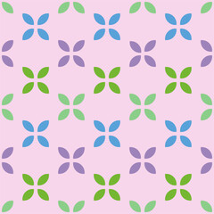 Seamless Floral decorative pattern, tile decor, Background with copy space