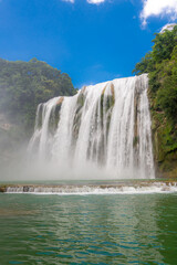 Huangguoshu waterfalls (Yellow-fruit tree waterfalls) Guizhou China, long exposure.