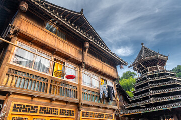 Zhaoxing Village Qiandongnan Autonomous Prefecture Guizhou Province China.