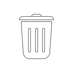 rubbish bin icon