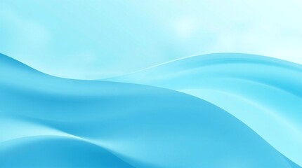 Fototapeta premium Abstract flowing blue waves and soft light background