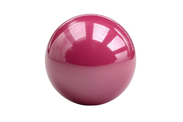 Glossy pink sphere with reflections on black background ball shiny, Png, Isolated on Transparent Background, Cut Out
