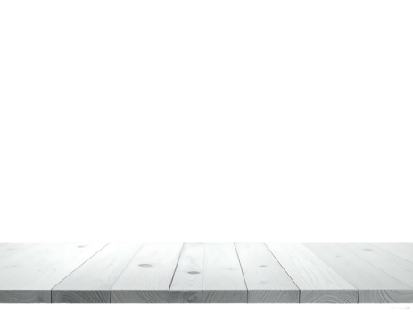 White wooden planks in a tidy, organized structure against a pitch-black background create a minimalist presentation stage