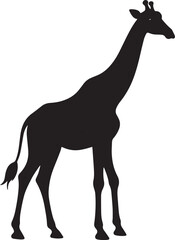  Minimal Giraffe Shape Vector Illustration