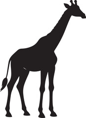  Minimal Giraffe Shape Vector Illustration
