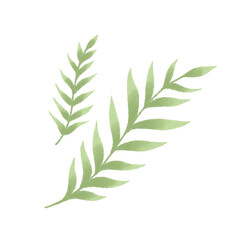 simple green leaves decoration