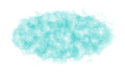 Isolated Watercolor Cloud Brush Stroke Element