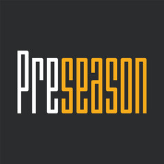 Preseason Lettering Typography Design