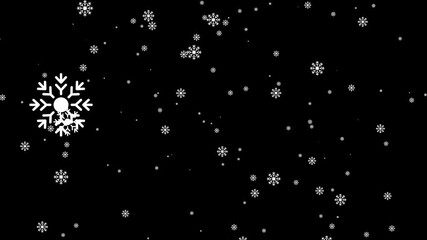 Realistic snow falling motion background in 4K, soft snowflakes floating in the air for holiday videos, cinematic winter scenes, and seasonal design projects.