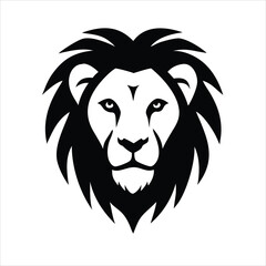 Lion head logo icon for brand identity and security badges
