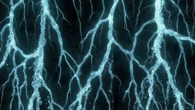 Abstract Nexus Water Vein Wall Seamless 10 Second Loop .Liquid Energy Network Motion Background Seamless Loop