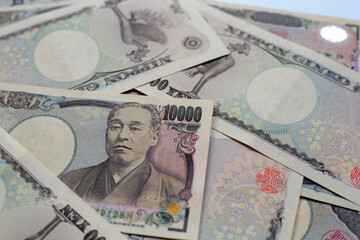 Japanese banknote 10000 yen, Japanese money