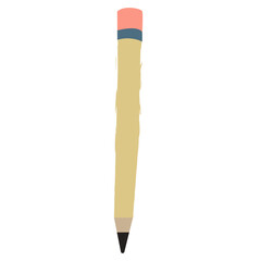 Classic pencil design, perfect for creative projects, writing, and educational resources, simple and clean, ideal for stationery and school designs