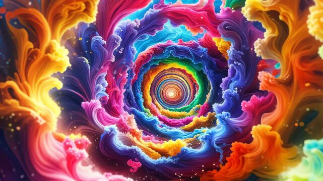 An Enchanting Swirl of Vibrant Colors Infusing Creativity and Joy into Your Video Projects