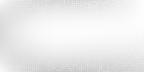 Fototapeta premium Dotted transparant silver mesh foil background with metal mirror texture. Chrome gradient surface abstract