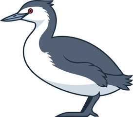 Cartoon Style Colorful Duck Bird Simple Illustration Cute Animal