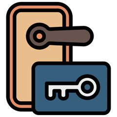 Smart Key Mini Illustration Icon. Use For Modern Concept, Print, Ui, Ux Kit, Web And App Development. Vector Related To Technology, Smart Home And More