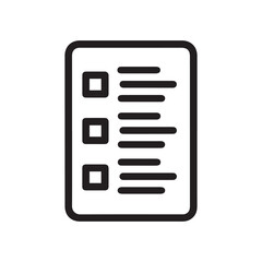 Fototapeta premium ToDo List, Checkboxes and Text Icon