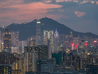 19 Oct 2025 Bustling Kowloon Streets Amid Vibrant Urban Skyline