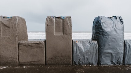 Modern Professional Flood Barrier System High-Quality Design for Climate Adaptation and Community Safety Marketing Content