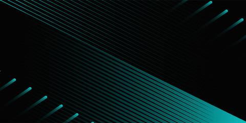 abstract black background with diagonal lines, cyan color