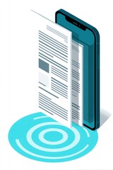 Smartphone with document and digital connection