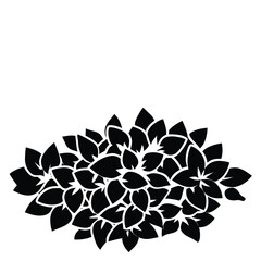 Leafy Plant Bush Garden Shrub Nature Foliage Botanical Floral Ornament Design Element