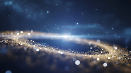 Vibrant cosmic galaxy with swirling nebulae and bright stars in deep space a celestial spectacle of light and wonder