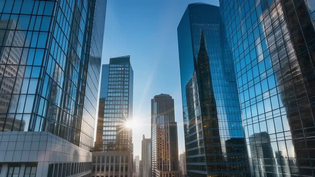 Beautiful aerial drone pullback reverse view of Melbourne City, Victoria, Australia above the Yarra River in the very early morning at dawn 