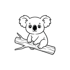 A cute mouse carton silhouette vector art illustration on white background 