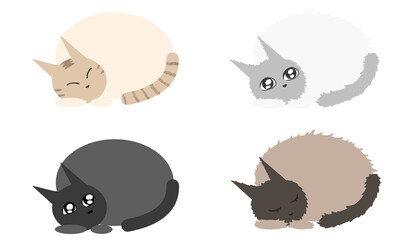 動物フレームセットー猫