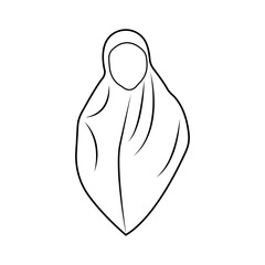 hijab illustration design