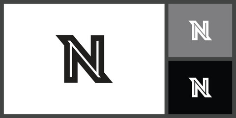 Bold Letter N Icon for Modern Brand Identity