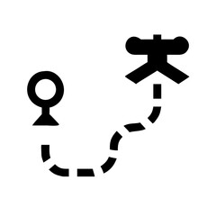 Drone Path Route Navigation Tracking icon set &ndash; Drone, Path, Route, Navigation, Tracking, Aerial, Technology