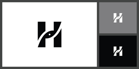 Abstract Letter H Icon for Business and Technology