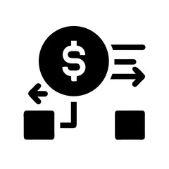Finance Flow Digital Banking Icon Set – Money, Investment, Online Payment, Secure Transaction, Wallet, Fintech, Economy