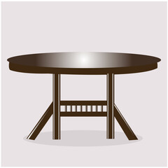 The Round Table Vector Image 