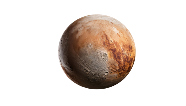 Planet Jupiter Render Isolated White Background